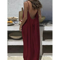 Strapless Backless Loose Maxi Dress